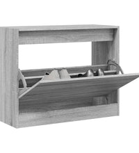 Schuhschrank Grau Sonoma 80x34x63 cm Holzwerkstoff