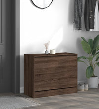 Schuhschrank Braun Eichen-Optik 80x34x63 cm Holzwerkstoff