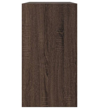 Schuhschrank Braun Eichen-Optik 80x34x63 cm Holzwerkstoff