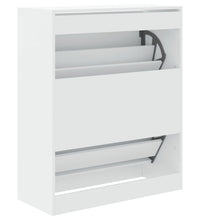 Schuhschrank Weiß 80x34x96,5 cm Holzwerkstoff