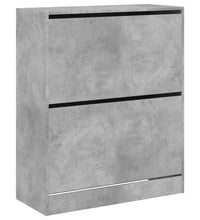 Schuhschrank Betongrau 80x34x96,5 cm Holzwerkstoff