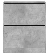 Schuhschrank Betongrau 80x34x96,5 cm Holzwerkstoff