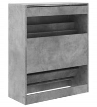 Schuhschrank Betongrau 80x34x96,5 cm Holzwerkstoff
