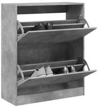 Schuhschrank Betongrau 80x34x96,5 cm Holzwerkstoff