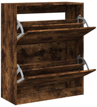 Schuhschrank Räuchereiche 80x34x96,5 cm Holzwerkstoff