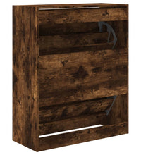 Schuhschrank Räuchereiche 80x34x96,5 cm Holzwerkstoff