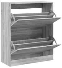 Schuhschrank Grau Sonoma 80x34x96,5 cm Holzwerkstoff