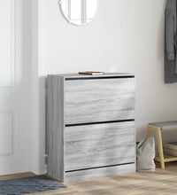 Schuhschrank Grau Sonoma 80x34x96,5 cm Holzwerkstoff