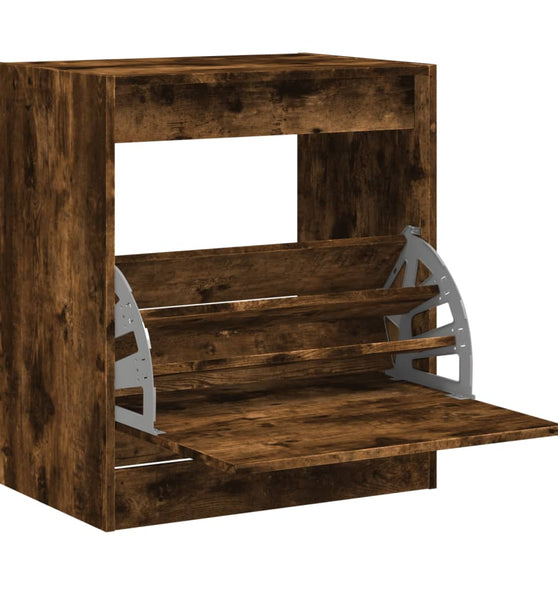 Schuhschrank Räuchereiche 60x42x69 cm Holzwerkstoff