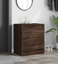 Schuhschrank Braun Eichen-Optik 60x42x69 cm Holzwerkstoff