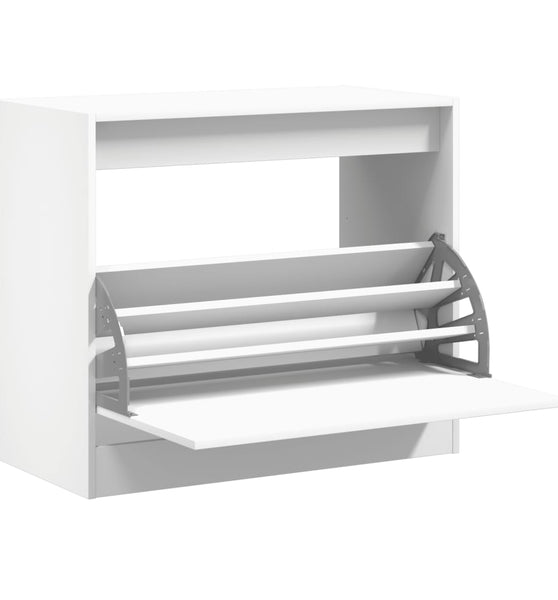 Schuhschrank Weiß 80x42x69 cm Holzwerkstoff