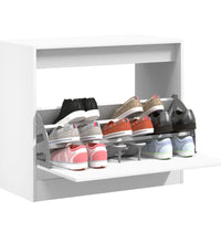 Schuhschrank Weiß 80x42x69 cm Holzwerkstoff