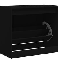 Schuhschrank Schwarz 80x42x69 cm Holzwerkstoff