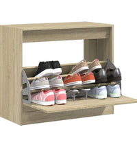 Schuhschrank Sonoma-Eiche 80x42x69 cm Holzwerkstoff