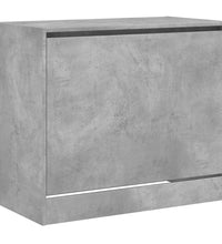 Schuhschrank Betongrau 80x42x69 cm Holzwerkstoff