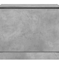 Schuhschrank Betongrau 80x42x69 cm Holzwerkstoff