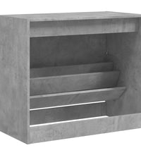 Schuhschrank Betongrau 80x42x69 cm Holzwerkstoff