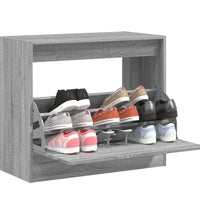 Schuhschrank Grau Sonoma 80x42x69 cm Holzwerkstoff
