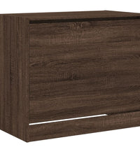 Schuhschrank Braun Eichen-Optik 80x42x69 cm Holzwerkstoff