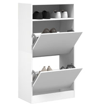 Schuhschrank Weiß 60x34x116 cm Holzwerkstoff