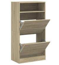 Schuhschrank Sonoma-Eiche 60x34x116 cm Holzwerkstoff