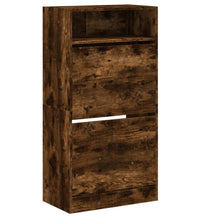 Schuhschrank Räuchereiche 60x34x116 cm Holzwerkstoff
