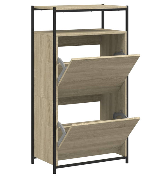 Schuhschrank Sonoma-Eiche 60x34x112 cm Holzwerkstoff