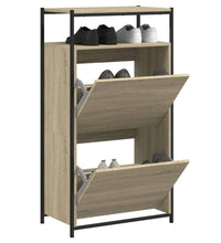 Schuhschrank Sonoma-Eiche 60x34x112 cm Holzwerkstoff