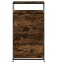 Schuhschrank Räuchereiche 60x34x112 cm Holzwerkstoff