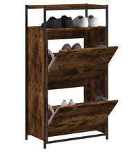 Schuhschrank Räuchereiche 60x34x112 cm Holzwerkstoff