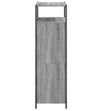 Schuhschrank Grau Sonoma 60x34x112 cm Holzwerkstoff
