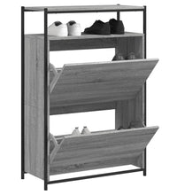 Schuhschrank Grau Sonoma 75x34x112 cm Holzwerkstoff