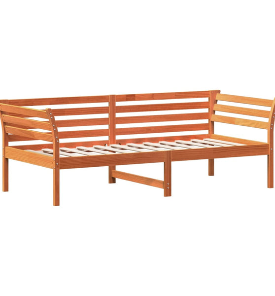 Tagesbett ohne Matratze Wachsbraun 90x200 cm Massivholz Kiefer