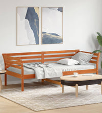 Tagesbett ohne Matratze Wachsbraun 90x200 cm Massivholz Kiefer
