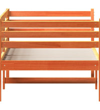 Tagesbett ohne Matratze Wachsbraun 90x200 cm Massivholz Kiefer