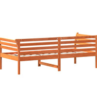 Tagesbett ohne Matratze Wachsbraun 90x200 cm Massivholz Kiefer