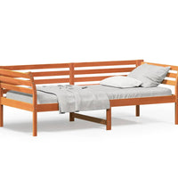 Tagesbett ohne Matratze Wachsbraun 90x200 cm Massivholz Kiefer