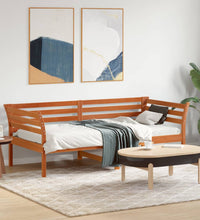 Tagesbett ohne Matratze Wachsbraun 90x190 cm Massivholz Kiefer