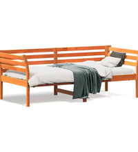 Tagesbett ohne Matratze Wachsbraun 90x190 cm Massivholz Kiefer